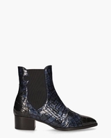 30961 Blauw/Zwart Dames Chelseaboots