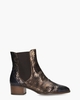 30961 Brons/Zwart Dames Enkelboots