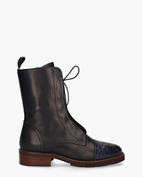 32105 Donkerblauw Dames Veterboots