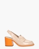 32317 Beige Dames Slingbackpumps