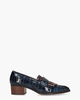 32542 Blauw/Bruin Damesloafers