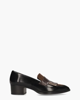32542 Zwart/Bruin Damesloafers