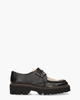 32756 Zwart/Beige Dames Veterschoenen