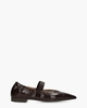A7421 Donkerbruin Damesballerina
