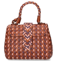 Allan K Kirsten Mini DJ Bruin/Multicolor Tas