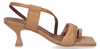 Alohas Asymmetric Straps Bruin Damessandalen