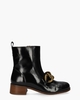 BE2402X Zwart Dames Enkelboots