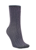 Becksondergaard Dina Small Dots Socks Grijs/Paars Damessokken