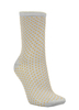 Becksondergaard Dina Small Dots Socks Zilver/Geel Damessokken