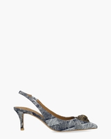 Belgravia Sling Back Heel Jeansblauw Dames Slingbackpumps