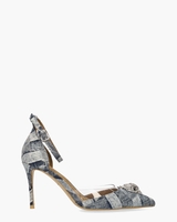 Belgravia Vinyl High Heel Jeansblauw Damespumps