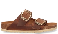 Birkenstock Arizona Big Buckle Cognac Damesslippers