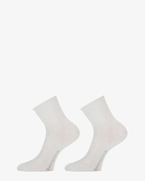 Blackpool 2-Pack Wit/Zilver Damessokken