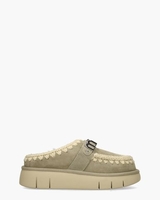 Bounce Glog Metal Logo Groen Damesslippers