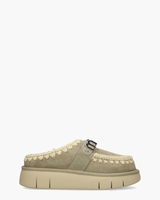 Bounce Glog Metal Logo Groen Damesslippers