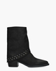 Brenda25 Zwart Dames Enkelboots