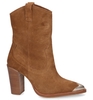 Bronx New-Americana Metal Toe Bruin Dames Enkelboots
