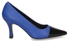 Cypres 06701P Blauw/Zwart Damespumps