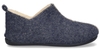 Cypres Jacqueline Blauw Damespantoffels