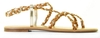 Cypres Kimber Cognac/Goud Damessandalen