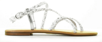 Cypres Kimber Wit/Zilver Damessandalen
