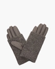 Day Leather Knit Gloves Grijs Dameshandschoenen