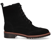 Di Lauro Laiza Zwart Dames Veterboots