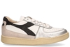 Diadora Heritage Mi Basket Low Metal Used Wit/Zilver