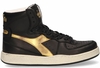 Diadora Heritage Mi Basket New Moon Used Zwart/Goud