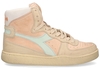 Diadora Heritage Mi Basket Pigskin Used Roze/Beige