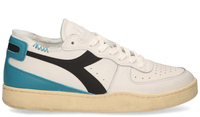 Diadora Heritage Mi Basket Row Cut Used Wit/Blauw