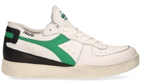Diadora Heritage Mi Basket Row Cut Used Wit/Groen/Zwart
