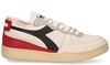 Diadora Heritage Mi Basket Row Cut Used Wit/Rood/Zwart