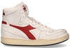 Diadora Heritage Mi Basket Used Wit/Rood