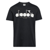 Diadora Sport SS 5Palle OC Zwart T-Shirt