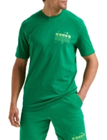 Diadora Sport T-Shirt SS Manifesto Groen T-Shirt