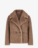 Fluffy Coat Lichtbruin Damesjack
