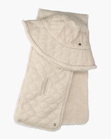 Frosty Bucket & Scarf Set Off-White Dameshoed Damessjaal