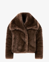 Fuzzy Coat Donkerbruin Damesjack