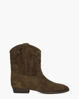 GD798 Donkerbruin Dames Enkelboots