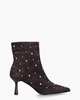 Gerona Aubergine Dames Enkelboots
