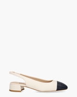 Girona Off-White/Donkerblauw Dames Slingbackloafers