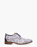 Greg Mini Wit/Blauw Heren Veterschoenen