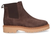 Hogan H543 Donkerbruin Dames Chelseaboots