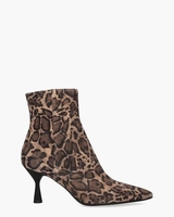 Ide Bruin/Zwart Dames Enkelboots