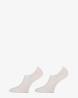 Invisible Footie Cotton ABS 2-Pack Wit Sneakersokken