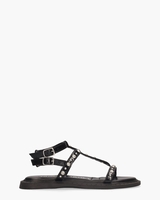 J-142 Zwart Damessandalen