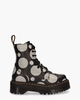 Jadon Platform Polka Dot Zwart/Wit Dames Veterboots