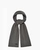 Knit Diagonal Ribbed Scarf Grey Sjaal