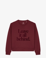 Leave It All Behind Bordeauxrood Damessweater